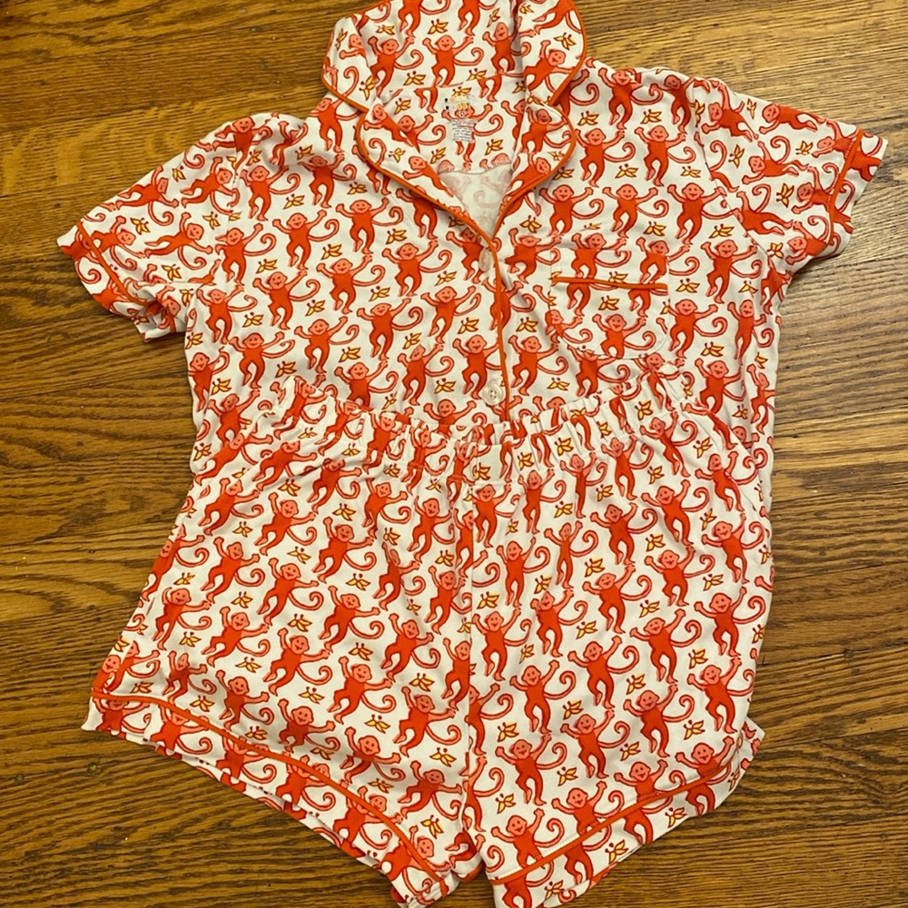 roller rabbit monkey pajamas